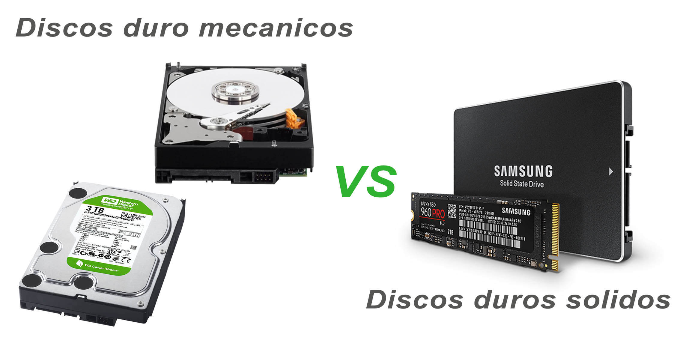 Discos duros solidos vs discos duros mecanicos, aumentar la velocidad del ordenador
